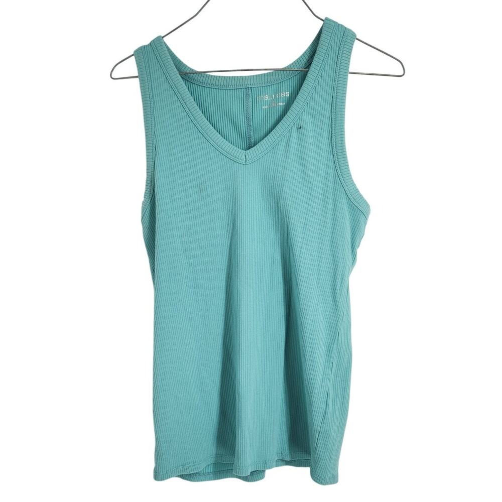 Maurices Blue V-Neck Sleeveless Tank Top Womens Size Extra Large XL